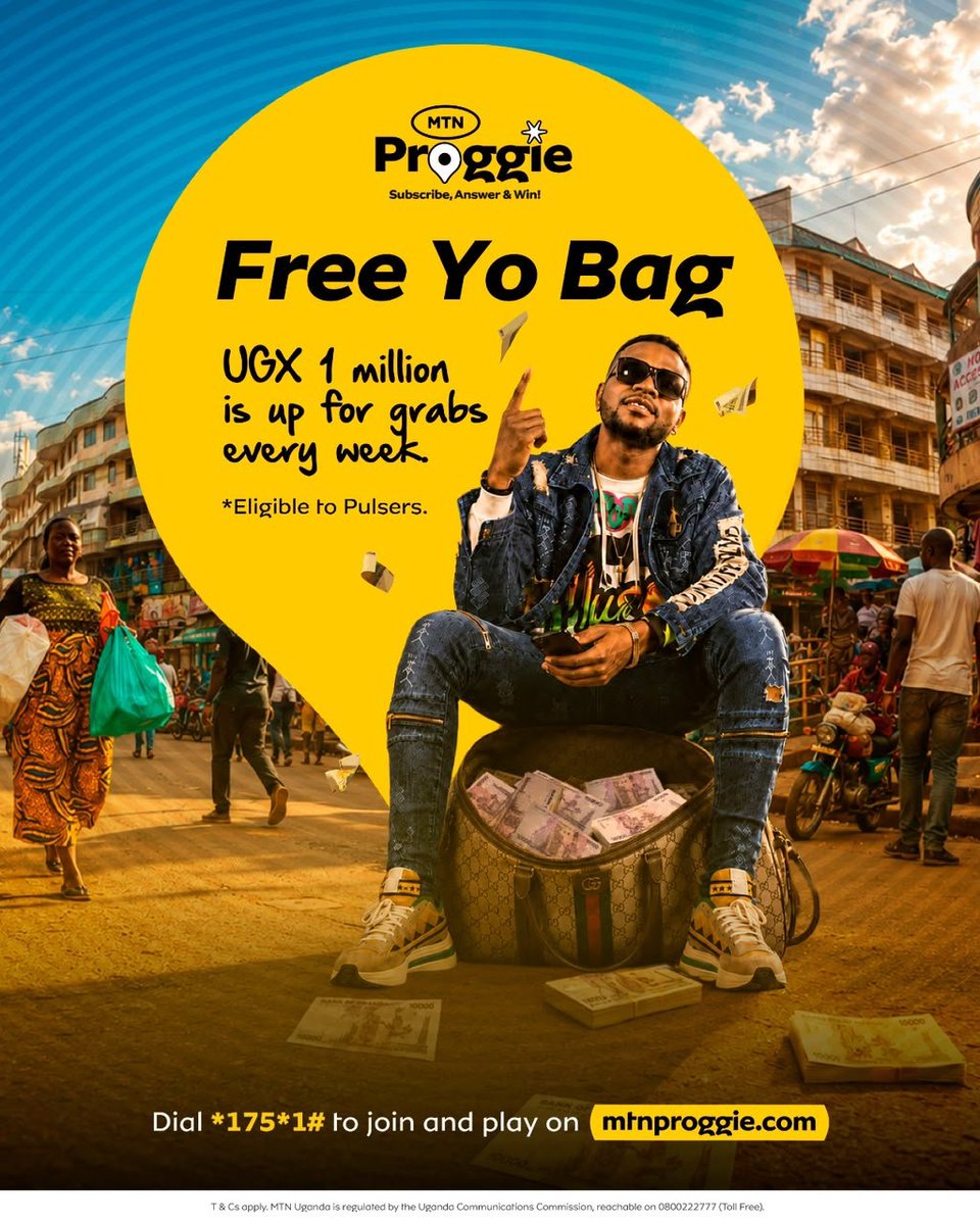 SmaqUg's tweet photo. Fastest way to become a millionaire? It might just be a few minutes away 💰

Join MTN Pulse by dialling *175*1# for your shot at UGX 1 million two winners every week for six weeks. Play now: https://t.co/bk3byzsXwE

#MTNPulseXMTNProggie #FreeYoMilliz https://t.co/E2guB3K5DJ