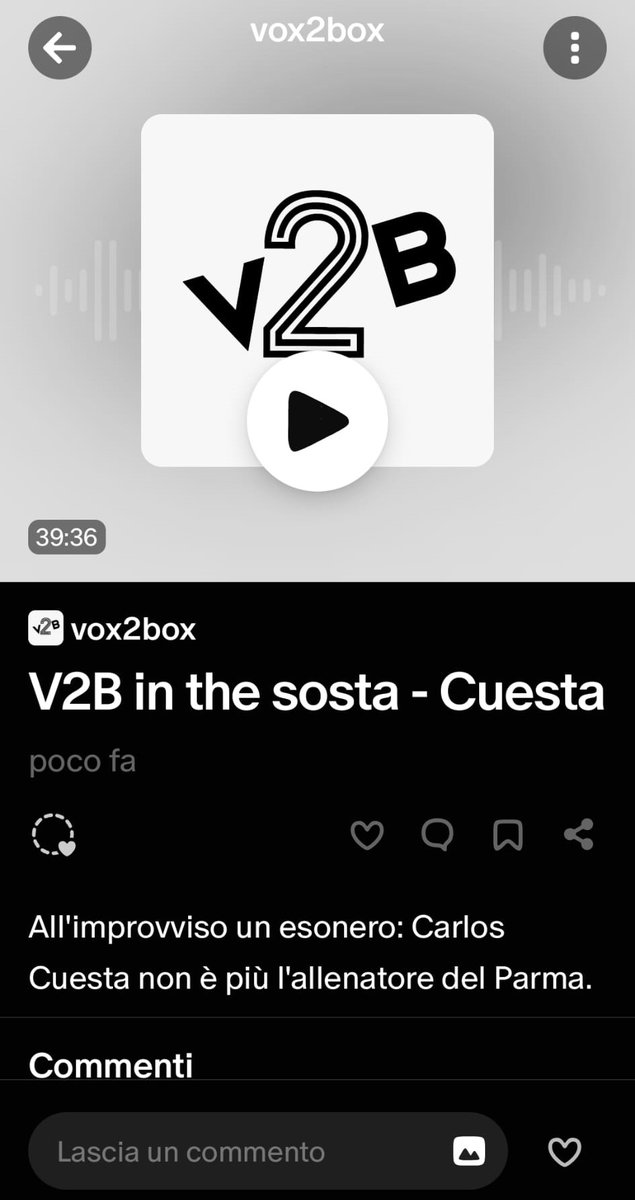 Bocchi0's tweet photo. Grazie @Matador1337 per avermi invitato. Se volete ascoltare una chiacchierata sul Parma e non siete iscritti abbonatovi al patreon di @vox2box.
Per gli eventuali reclami qui sotto 👇👇👇👇 https://t.co/7nImBVC6FN