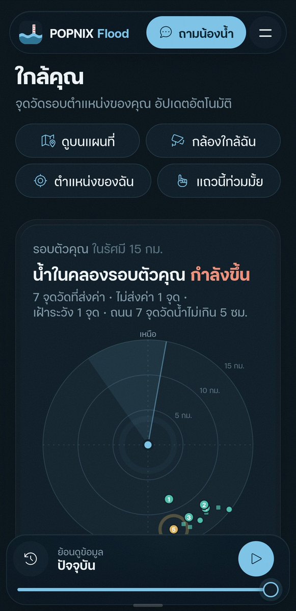 iannnnn's tweet photo. อัปเดตล่าสุด ผู้พัฒนาแจ้งว่าเพิ่มข้อมูลทั่วประเทศแล้วนะครับ! (ผมดูคลองแถวบ้านได้แล้ว) และกำลังติดต่อกับหน่วยงานราชการเพื่อขอเชื่อมข้อมูลเพิ่มด้วยครับ

อยากให้ลองเล่น คุยกับน้องน้ำ ที่เป็น เไ ในแอป เพื่อถามข้อมูลได้ด้วย

สุดยอดจริงๆ 🙏✨ https://t.co/txb2U1NrDz