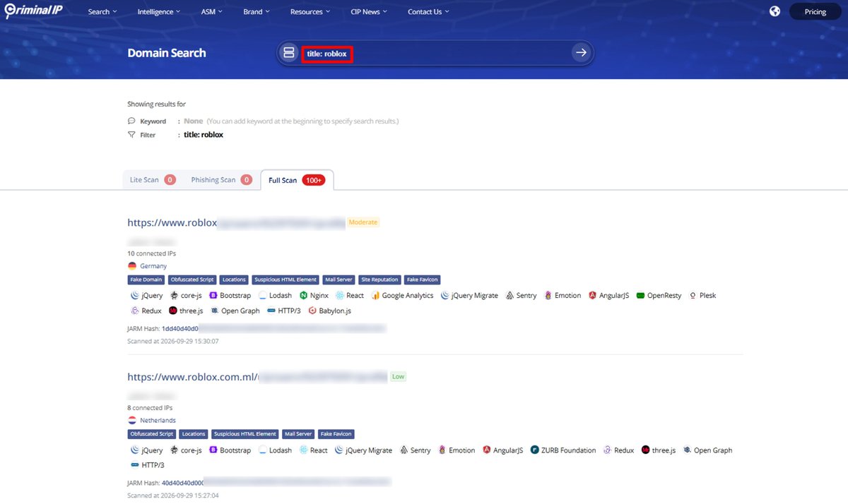 d4rk_intel's tweet photo. Phishing sites hide behind legit-looking domains every day.

@CriminalIP_US  lets you run instant domain analysis to:

- Detect phishing domain
- Check domain creation dates
- Identify registrars
- Flag malicious registrations

One search. Full visibility!

#Criminal_IP #OSINT https://t.co/vO6Zy5NFQy