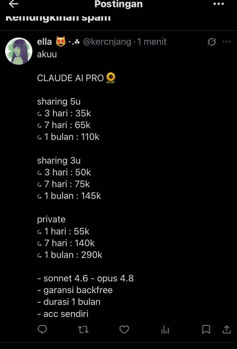 kaalovev's tweet photo. skemer kontol ajg 0882006012640 @kercnjang balikin uang balikin uang gue ajg ih monyet aku aja cari uang susah dia malah enak bgt nipu monyet ga ikhlas demi apapun 😭
baru aja pengen beli Claude ai buat tugas
#skem 
tag. wtb wtt https://t.co/RHvxqEkQAt