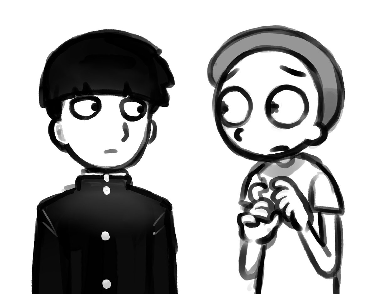 MarshalMaid's tweet photo. slime BOTH of your barbers 😂✌️✌️ #mp100 #rickandmorty https://t.co/wg8OiumReK