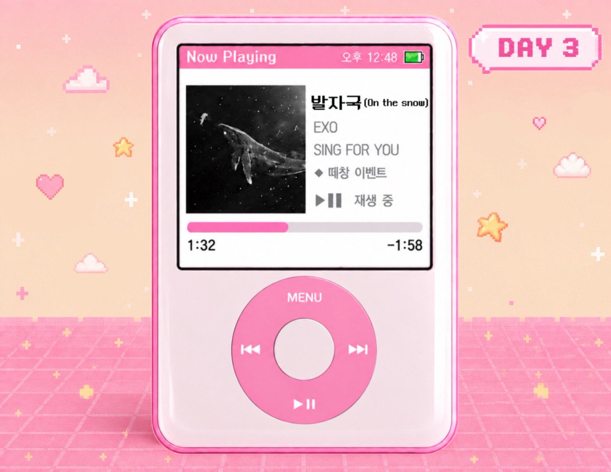 EXO_REBIRTH's tweet photo. [📁 앙콘 이벤트.ZIP]
└─ 떼창_이벤트_투표결과.mp3

EXO PLANET #6 - EXhOrizon [dot] -
떼창 이벤트 곡 투표 결과를 안내드립니다. ✨️

🎤 DAY 1       
└─ TENDER LOVE

🎤 DAY 2
└─ Girl x Friend

🎤 DAY 3
└─ 발자국 (On the snow)

위 곡들로 선정 되었으며, 많은 관심과 참여 부탁드립니다. 🩶