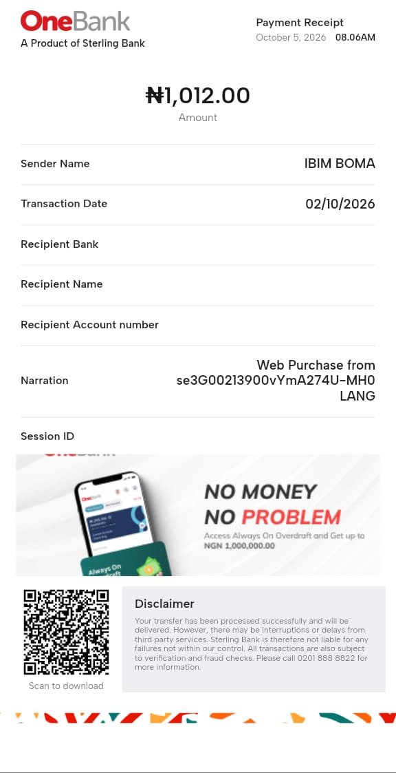 boma_ibim's tweet photo. @jamb_hq Please,  I was printing admission letter and was debited but can't print because I am being asked to still make payment https://t.co/hDJuZ010GX