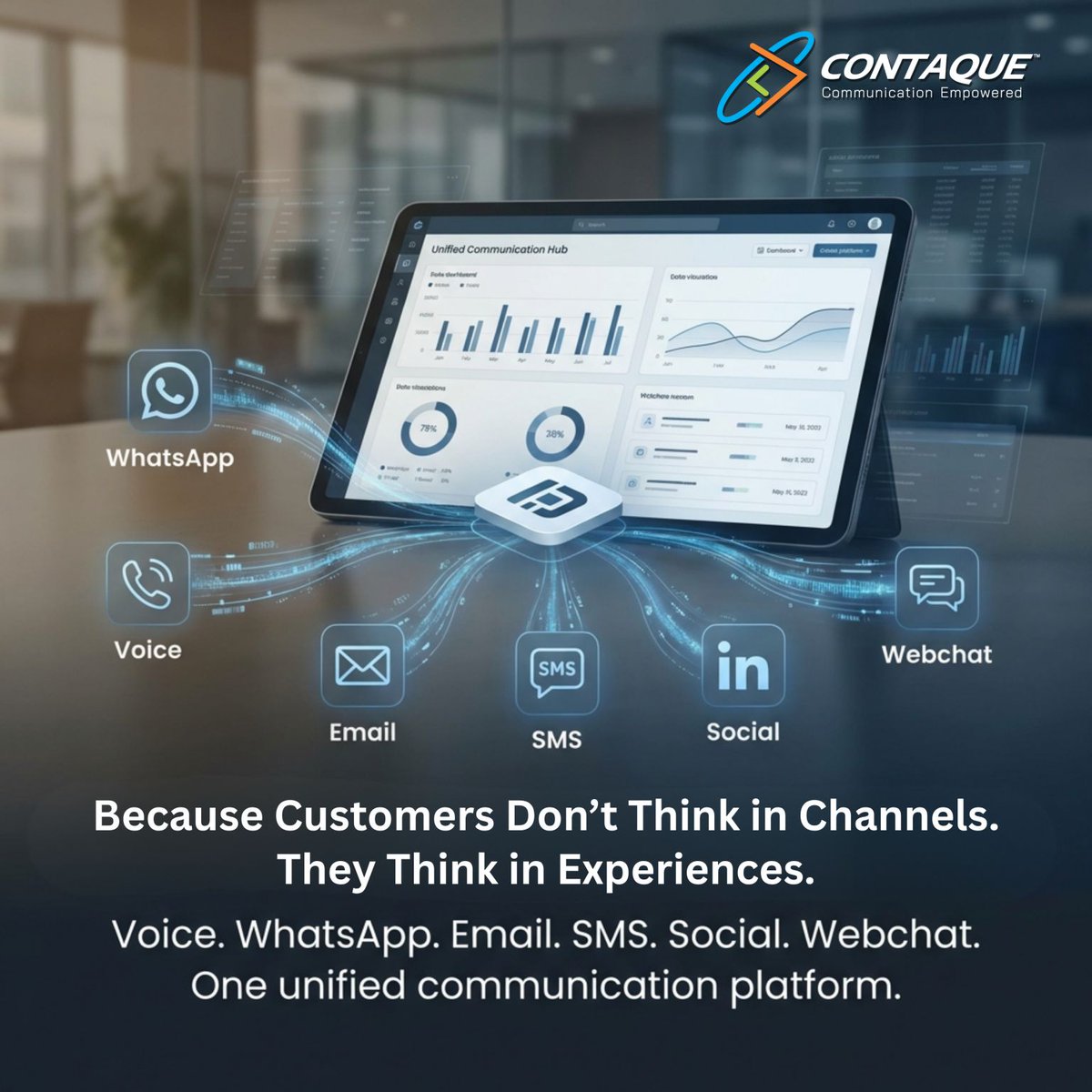 contaque1's tweet photo. Contaque’s AI-powered omnichannel platform brings voice, WhatsApp, email, SMS, social, and webchat together in one unified system, helping businesses deliver faster, more connected and consistent customer experiences.
📩 sales@avissol.com | ☎ 1800 112 460 https://t.co/h7FjKzQYuv