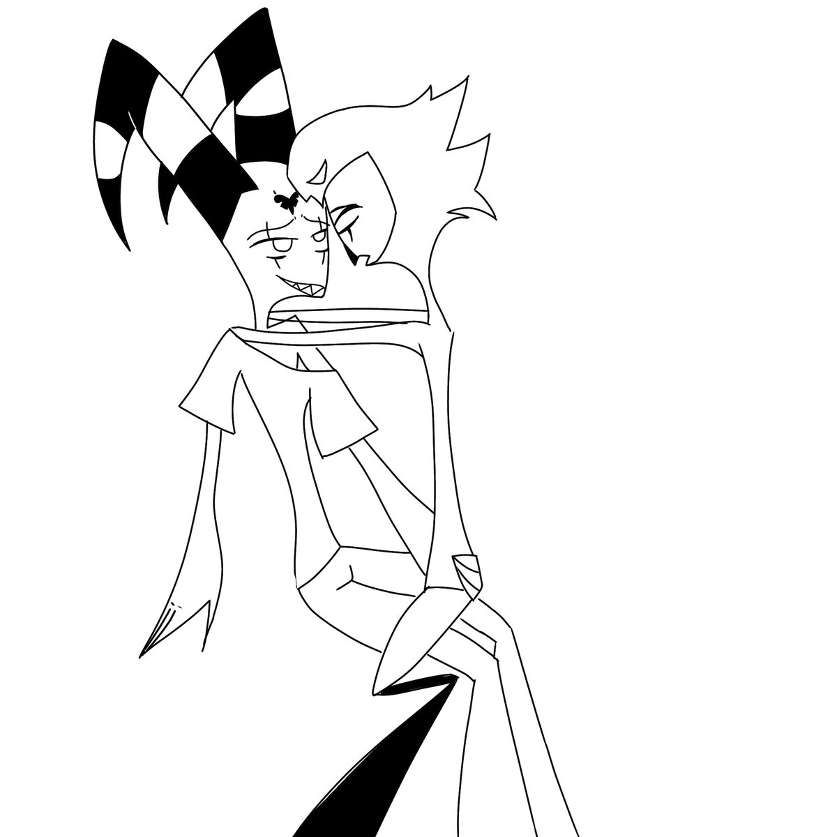 Possumihhaa's tweet photo. trying to draw something.. #stolitz #HelluvaBoss‌ #HelluvaBoss‌Fanart https://t.co/2wUjHfU1h6