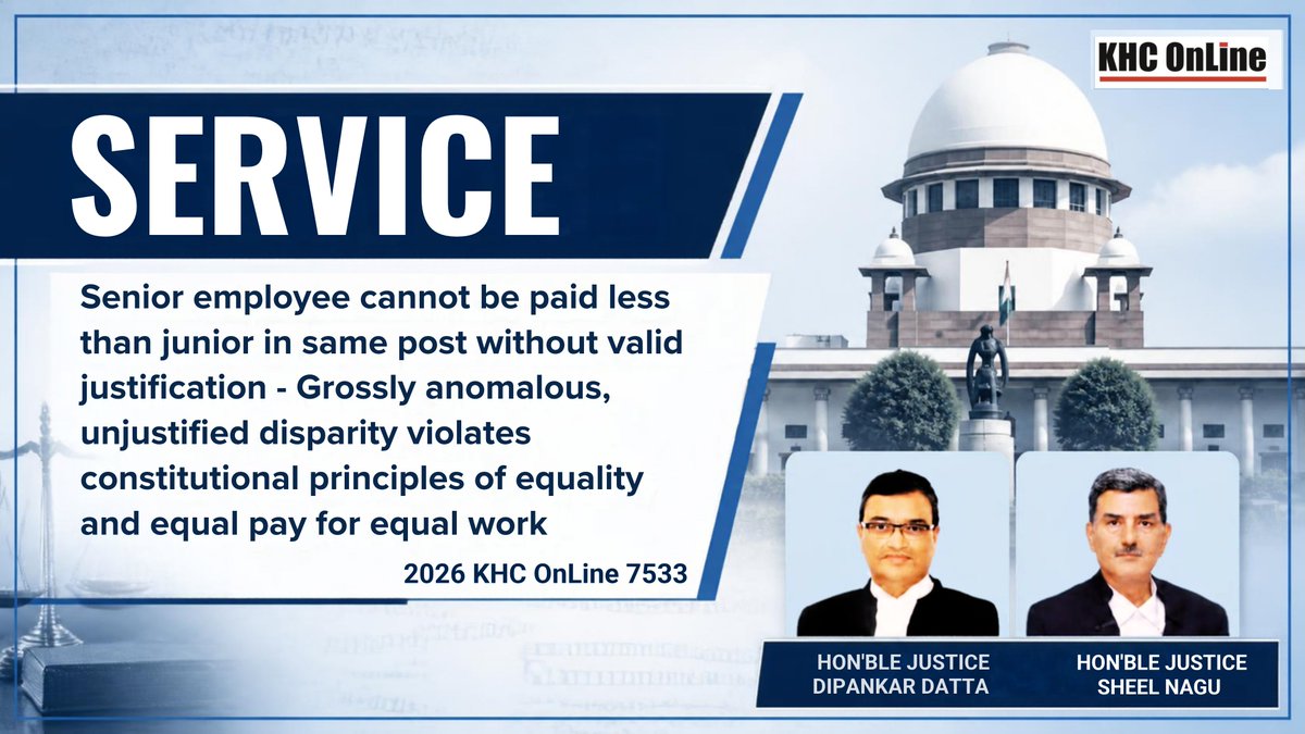khconline1's tweet photo. #ServiceLaw #EqualPayForEqualWork #PayParity #ConstitutionalEquality #RightToEquality #EmploymentLaw #IndianLaw https://t.co/5ZGbHjDiAr