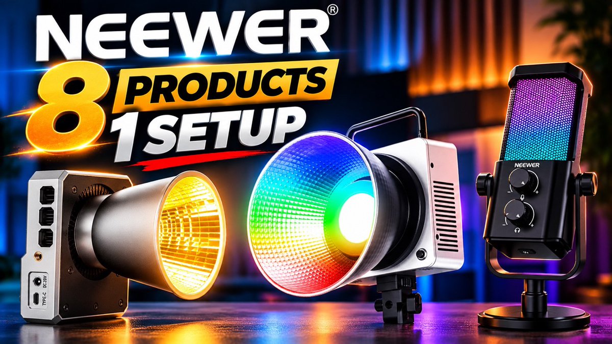 ScanVerdict's tweet photo. I Built a Complete Creator Setup with 8 NEEWER Products https://t.co/3JGYs7R9WD NEEWER is also participating in Amazon Prime Big Deal Days, with many NEEWER products available with discounts of up to 20% during the promotion. #NEEWER #CreatorSetup #YouTubeStudio #ScanVerdict https://t.co/lUK2Fl075k