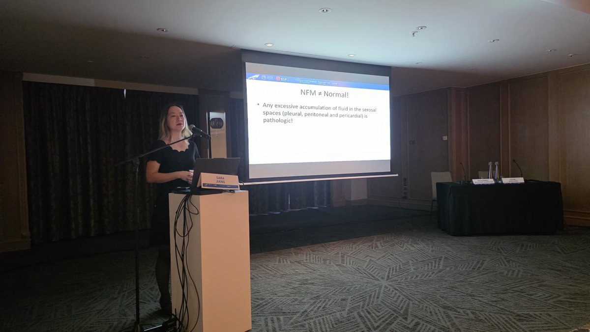 chriszioga's tweet photo. Dr @Sara_Jiang transforming a subject that seems not-really-challenging to an extremely interesting lecture! Negative for malignancy #effusions #Cytology #cytopath #ECCyto2026 https://t.co/bh2AVGqKkw
