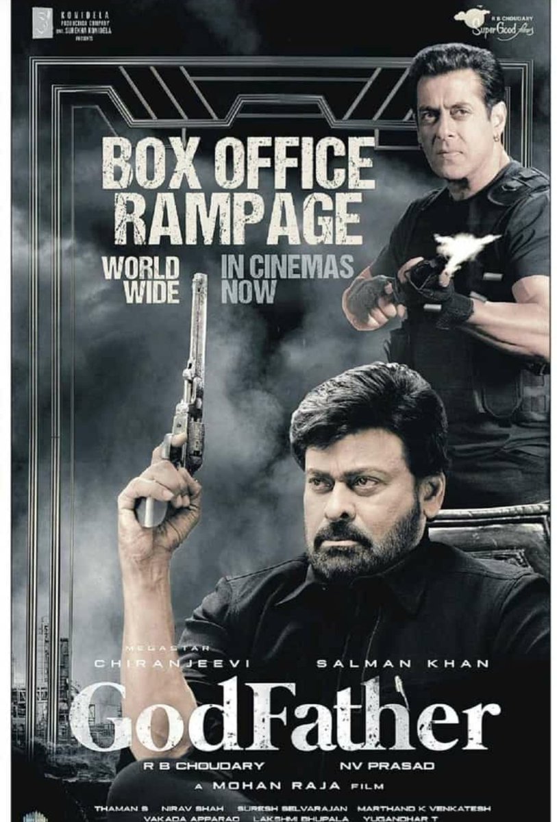 ChiruFCHDP's tweet photo. #4YearsForGodfather
@KChiruTweets @jayam_mohanraja @NayantharaU @PuriConnects #MegastarChiranjeevi @BeingSalmanKhan #Godfather https://t.co/RK0CNxKYza