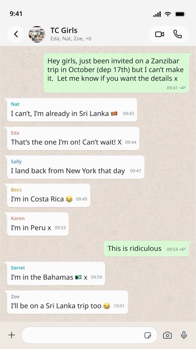 JocelinMarquezA's tweet photo. This isn’t normal, is it? Never trust a travel agent who doesn’t travel. @karent_travelmaster @zoe_palmer_travel @sallystraveldiaries @luxurytravelwithrebecca @joannetravelcounsellor @travelswithnatalie @sorrel_travel @eda_travels https://t.co/lOW2F7Rbl3