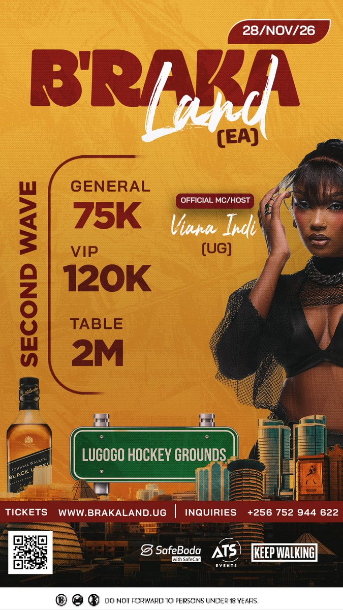 itsJoshuaBaraka's tweet photo. Natives of B’rakaland,
Allow me to present our official hosts/mc’s for B’rakaland EA in Kampala.🔥

@adesope_olajide (NG/UK) X @vianaindi1 (UG) X @Eddiekadi (DRC/UK).🚀

It’s going to be crazy.💯
Get your tickets now on https://t.co/1tKUcYlEXm 🫶🏽 https://t.co/2wmi7XwdFa