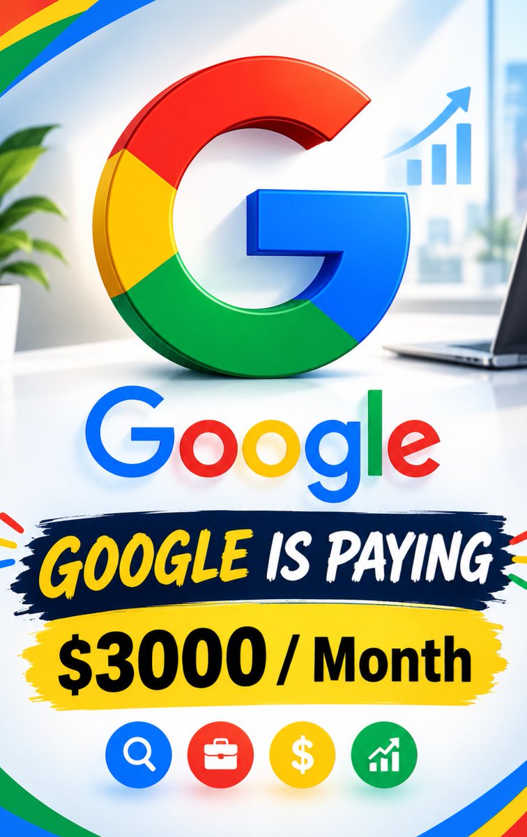 CharlieCoderAi's tweet photo. Earn up to $3,000 monthly with Google, but not many are aware of this opportunity.

Ready to jump in? All you need is:

→ Internet access
→ A smartphone or computer
→ Time (2-3 hours)

Want the free guide? Here’s how:
1. Like
2. Comment "Google"

(Follow, So I'll DM you) https://t.co/YSTORphpbl