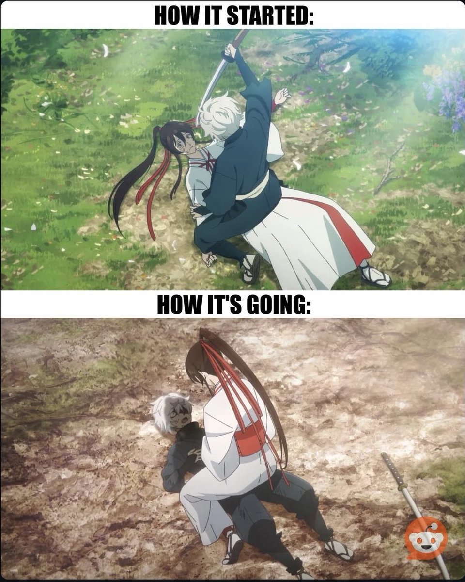 CRJ427's tweet photo. Goated Friendship &amp; Bond! Can’t wait for their Season 3 moments, fight &amp; character wise (also curious how they’re gonna animate THAT Tao restoration scene, it’s a beautiful moment but it’s beyond gruesome compared to season 2 lol)
#jigokuraku
#hellsparadsie
#gabimaru
#sagiri https://t.co/vvtv236W9I
