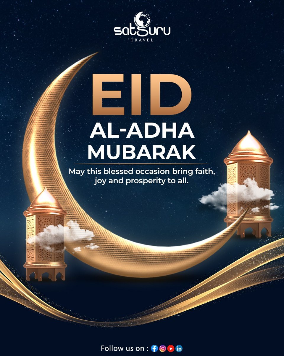 evitinhamaria's tweet photo. Eid Al Adha Mubarak. May this blessed occasion bring peace to your heart, happiness to your home, and abundant blessings to you and your loved ones. Wishing you an Eid filled with faith, gratitude, and togetherness. https://t.co/dgDGj991Dv