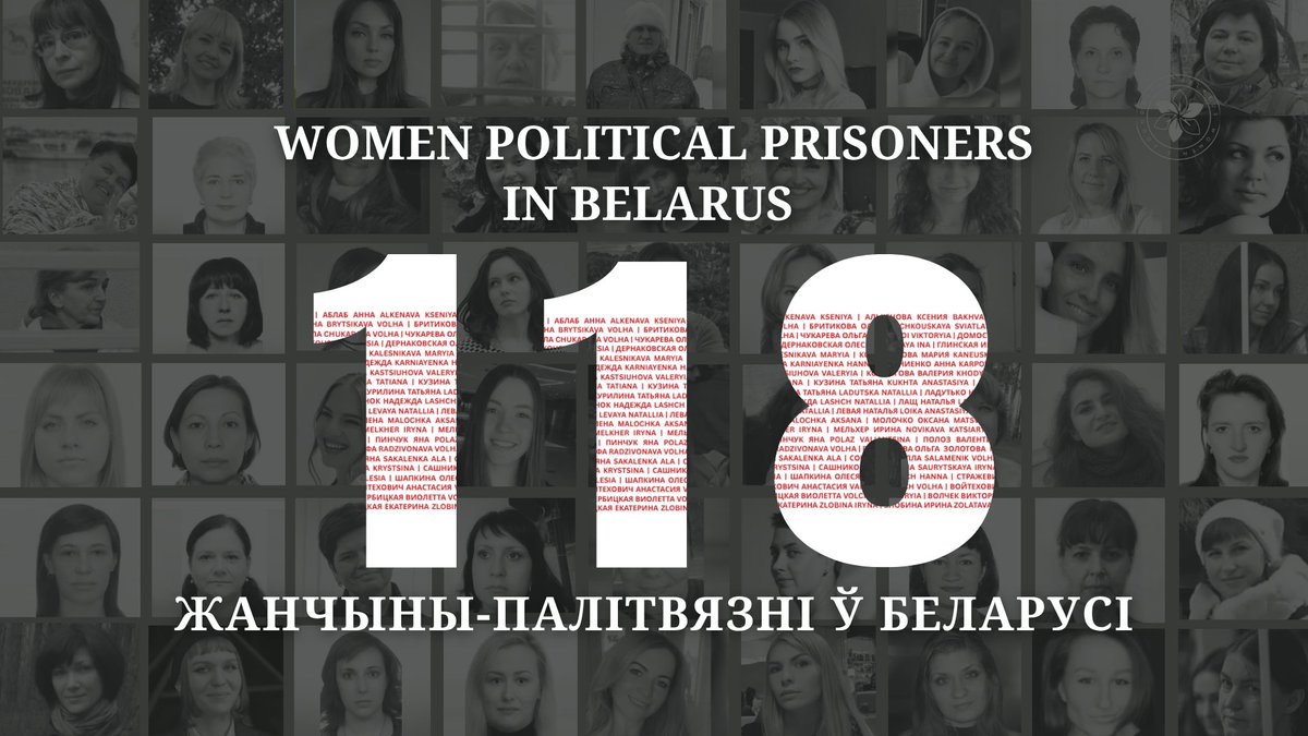 belarus_women's tweet photo. 1️⃣1️⃣8️⃣ WOMEN POLITICAL PRISONERS IN BELARUS https://t.co/VtJuaF2Tq4

UPD #CW40 | 28 Sep–4 Oct 2026 

Among them: 
- 18 mothers of 25 minor children https://t.co/B1wTQKvSBl
- 21 women of retirement age https://t.co/rNkap51zWf

#FreeBelarusWomen #FreeThemAll https://t.co/hGbkZjFDxM