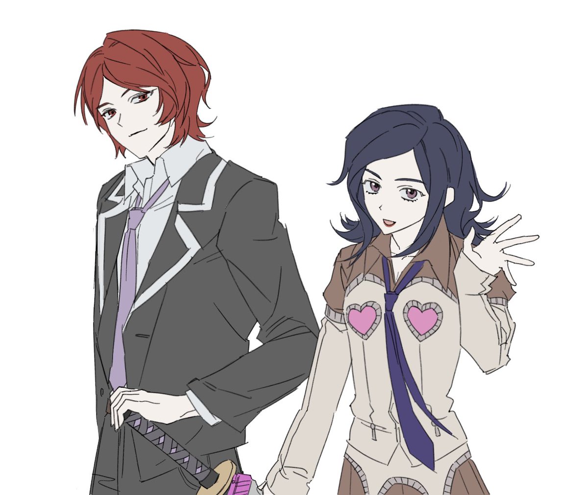 maiapollon's tweet photo. 떨어져있어도 붙어있어도 심상적 거리감이 0에 수렴하는 이상한 커플… (Not my Art, Do not DL/Reupload) https://t.co/MICR86PEfW