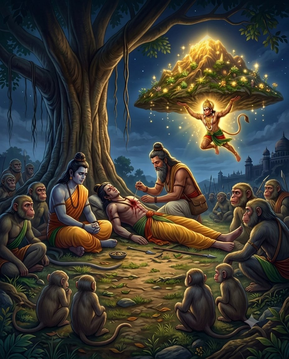 HiNdU05019434's tweet photo. 🟢 ⃝💗🔵#हनुमंत_सदा_रक्षते🔵💗 ⃝🟢   

बाण लग्यो उर लक्ष्मण के तब
प्राण तजे सुत रावण मारो।
लै गृह वैद्य सुषेण समेत
तबै गिरि द्रोण सु-बीर उपारो।
आनि संजीवनी हाथ दई तब
लक्ष्मण के तुम प्राण उबारो।
को नहीं जानत है जग में कपि, 
संकटमोचन नाम तिहारो॥

#जय_बजरंग_बली💫🙏
#शुभ_दोपहर🌷 https://t.co/XWAFiLTcgu