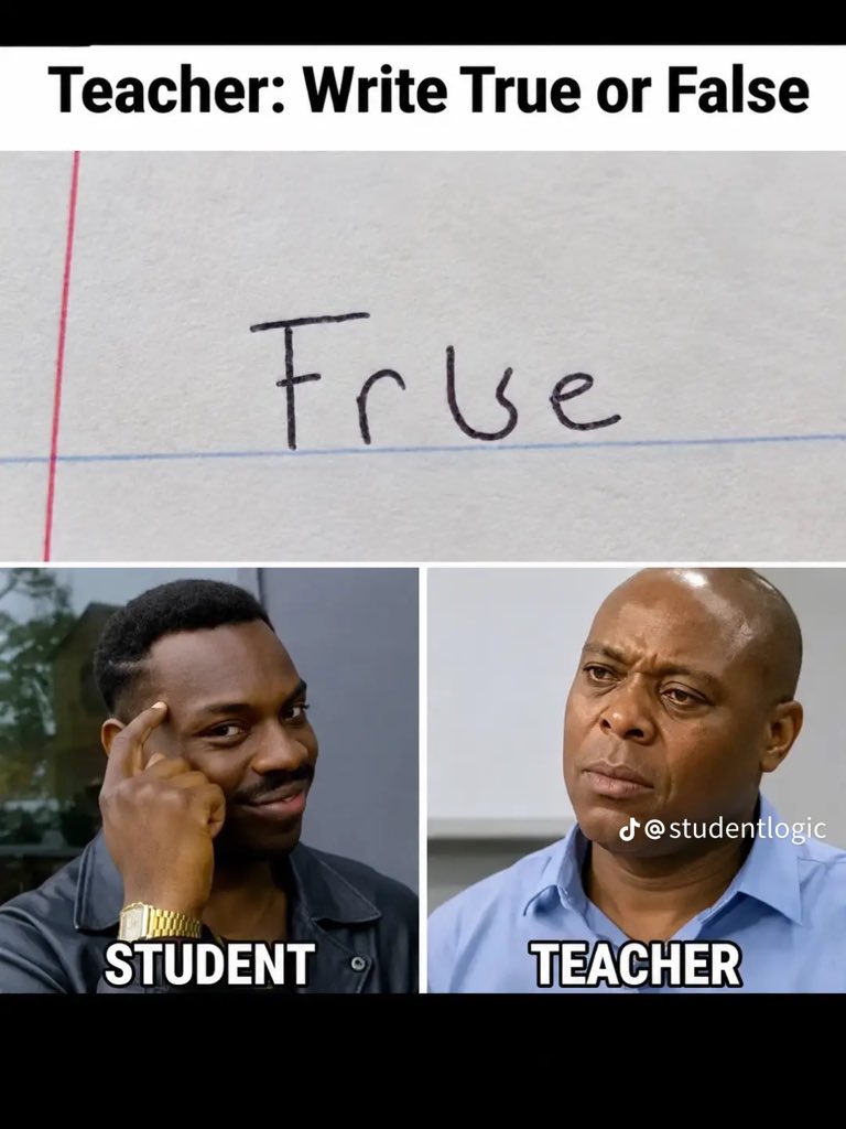 jomarve07's tweet photo. Sometimes exams are not about what you know, they’re about how confident you can be while guessing. https://t.co/6feLjbYGL7
