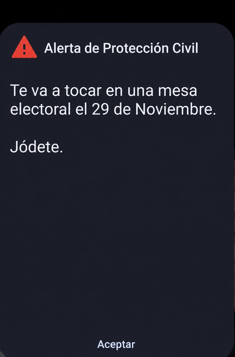 Guscarrascotfe's tweet photo. Ya se está enviando el ES-Alert https://t.co/1EyLXZza27