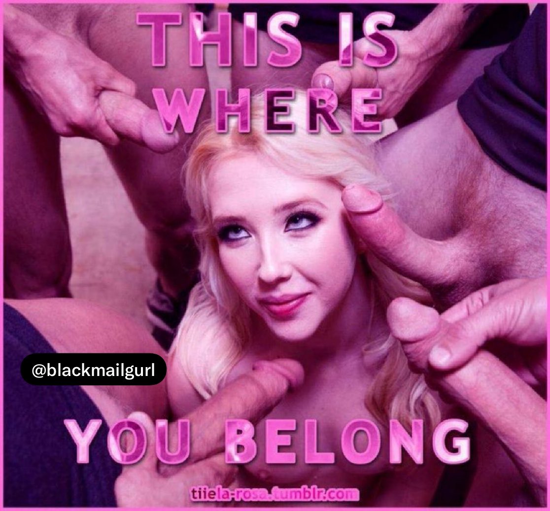 blackmailgurl's tweet photo. Know your place! #cocksucker #slut #blackmailgurl https://t.co/UbIzfiVI6d