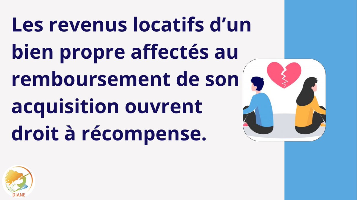 Intranot's tweet photo. Les revenus locatifs d’un bien propre affectés au remboursement de son acquisition ouvrent droit à récompense. 

📢  Avec Diane-Intranot ne passez plus à côté d'une info 🔔

https://t.co/BRUnp7AZ9T https://t.co/UB2xtQSZMc