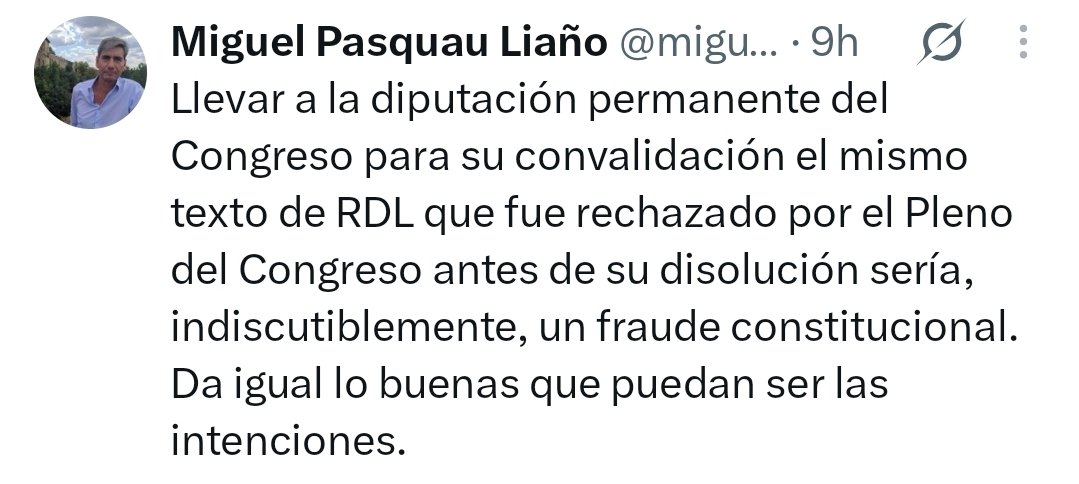 javierburonc's tweet photo. Con ustedes el nuevo "fraude constitucional" del que van a hablar nuestras derechas en las proximas semanas: aplicar la Constitucion, la LOREG y el Reglamento del Congreso en su literalidad. https://t.co/CYwg5a2PeD