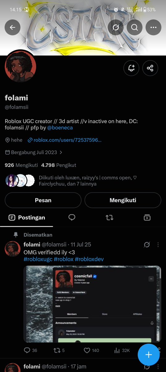 vexia_12345678's tweet photo. @folamsii Done 💓 i hope win this giveaway, IM need flexing to my friends if i have headless 🥰💓 https://t.co/vsuGimmE5i