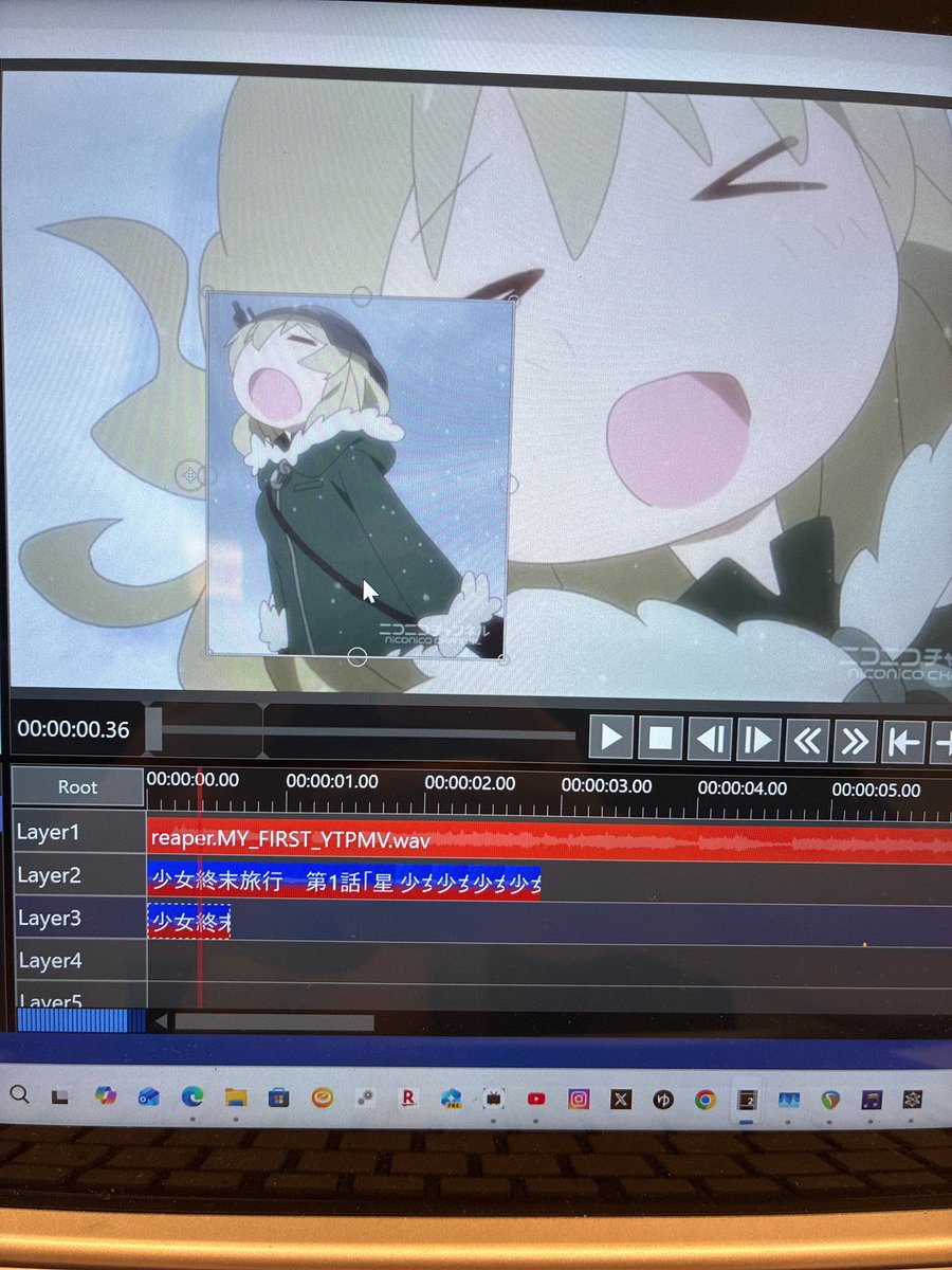 mona_1308's tweet photo. 動画編集の勉強はじめたよ
頑張って音mad作ってるよ https://t.co/27wAUbNVQd