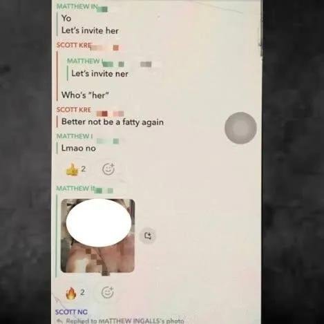 DaizyZeeX's tweet photo. More messages from the Cornell group chat has been released, and I don't know how you can read these and blame anyone besides THE MOTHERFUCKING RAPISTS.

Especially when this proves without a doubt that they have done this before. https://t.co/s2Hr8N5Esn