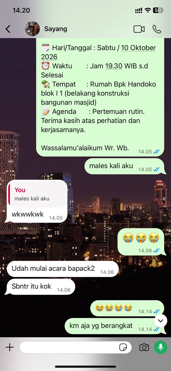 mariosisw's tweet photo. Yawlaa udah sampai di umur harus ikut pertemuan bapak2 😭 https://t.co/uf4msQPCDT