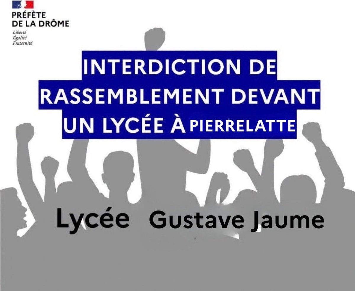 Image de Préfète de la Drôme : ⚠️ Mesures complémentaires concernant les établissements scolaires les 5 et 6 octobre prochains
Fac