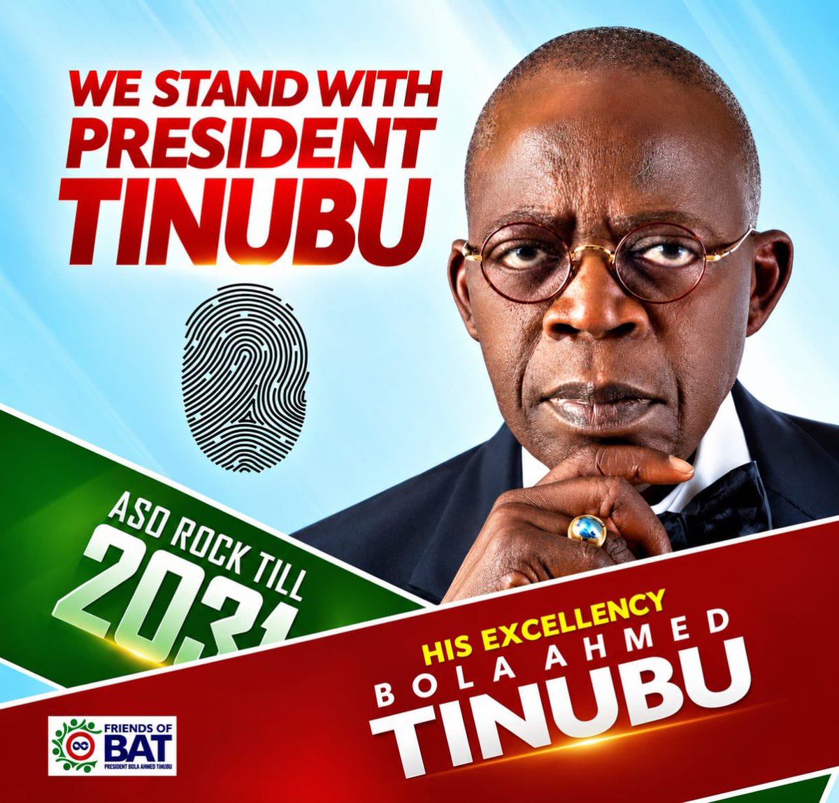 FriendsOfBAT's tweet photo. #WeStandWithPresidentTinubu 

#PresidentTinubuIsCapable 

#ReElectPresidentTinubu https://t.co/CyhP9RyISH