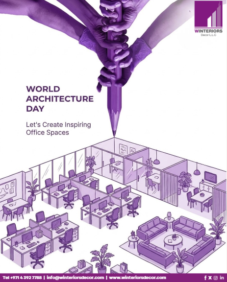 Winterior_Decor's tweet photo. This World Architecture Day, we celebrate the creativity, collaboration and vision behind the spaces where people work, connect and create.
๐ https://t.co/twI8ZaMD55
.
#WorldArchitectureDay #OfficeInteriorDesign #WorkspaceDesign #OfficeFitOut #WinteriorsDecor https://t.co/klPmShRd0e