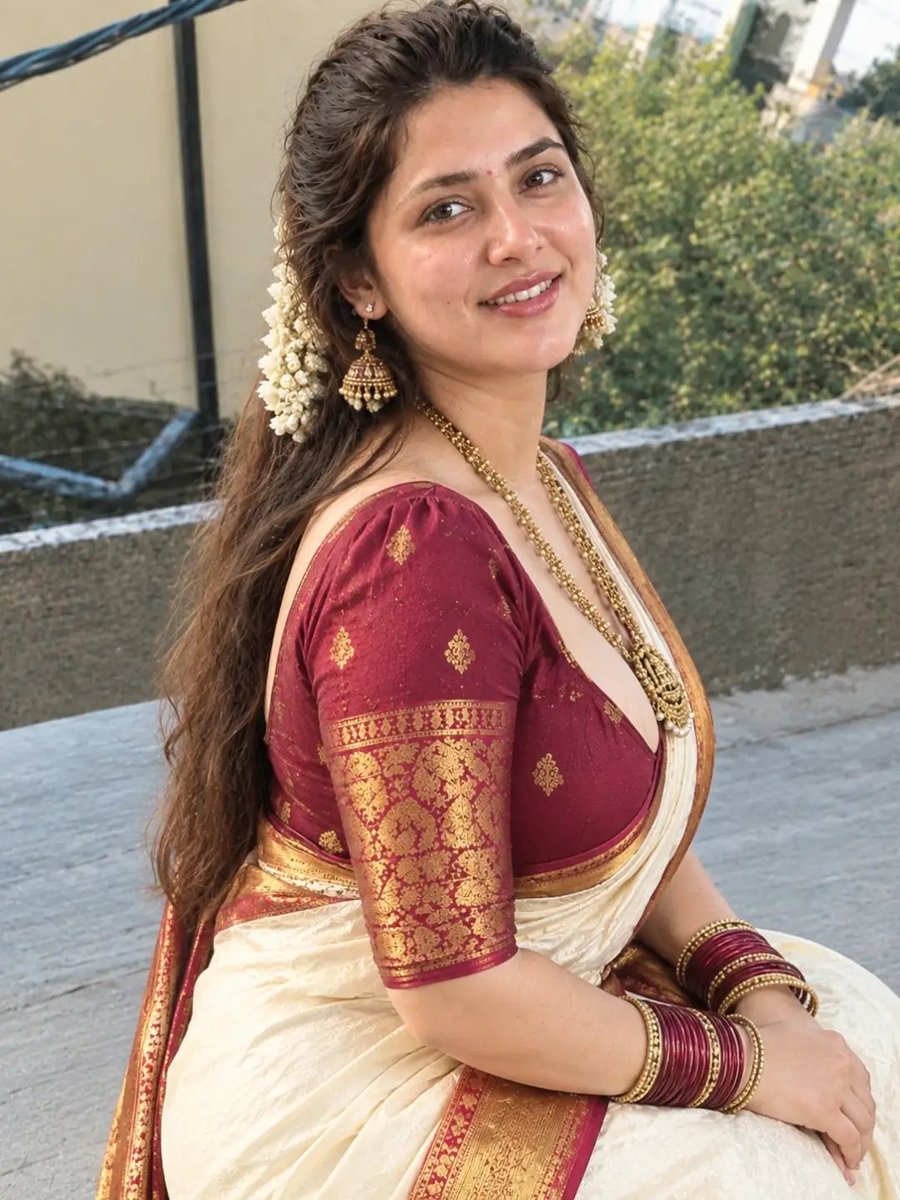 Hott_Galaxy's tweet photo. Hot and pretty look in saree 🌺🌼 https://t.co/FvwGwtuJsz