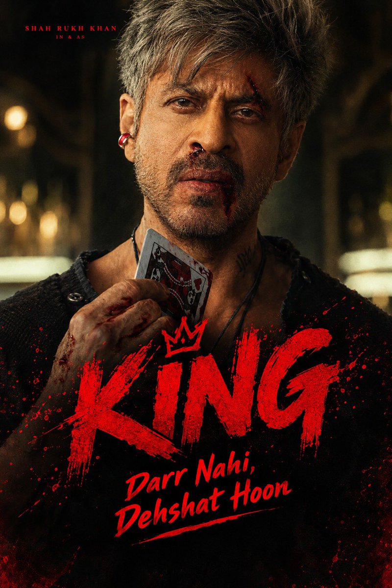 SRKUniverse's tweet photo. Darr Nahi, Dehshat Hoon. 👑🔥

The KING Isn’t Coming Back To Compete… He’s Coming Back To Conquer. ❤️‍🔥

@iamsrk

#KING #ShahRukhKhan #SRK #KingKhan #ItsKingTime https://t.co/tayIBDdMYE