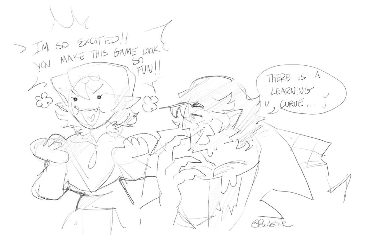 Borbinite's tweet photo. Too cute not to draw ngl https://t.co/5bneNYeV7Z