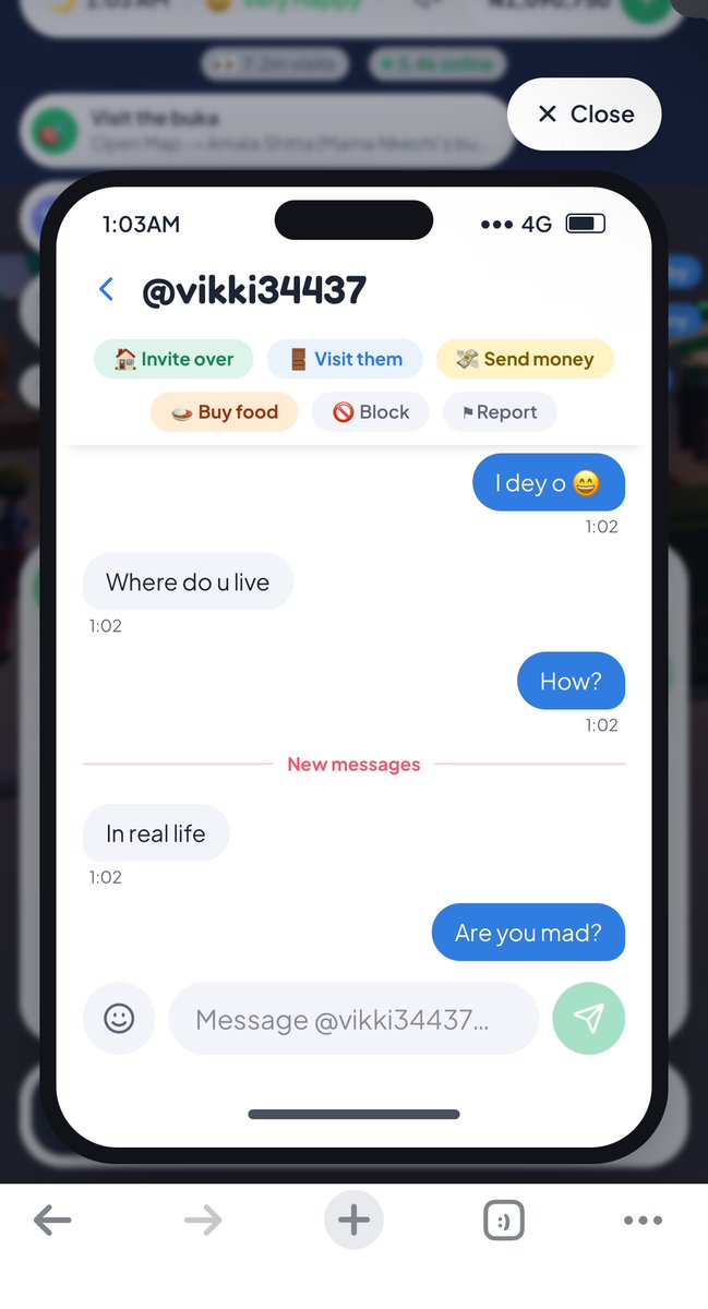 Odogwunwanyii's tweet photo. I started playing this game. You people didn’t tell me about this part ooo. wtf. https://t.co/87bJDnE7vo