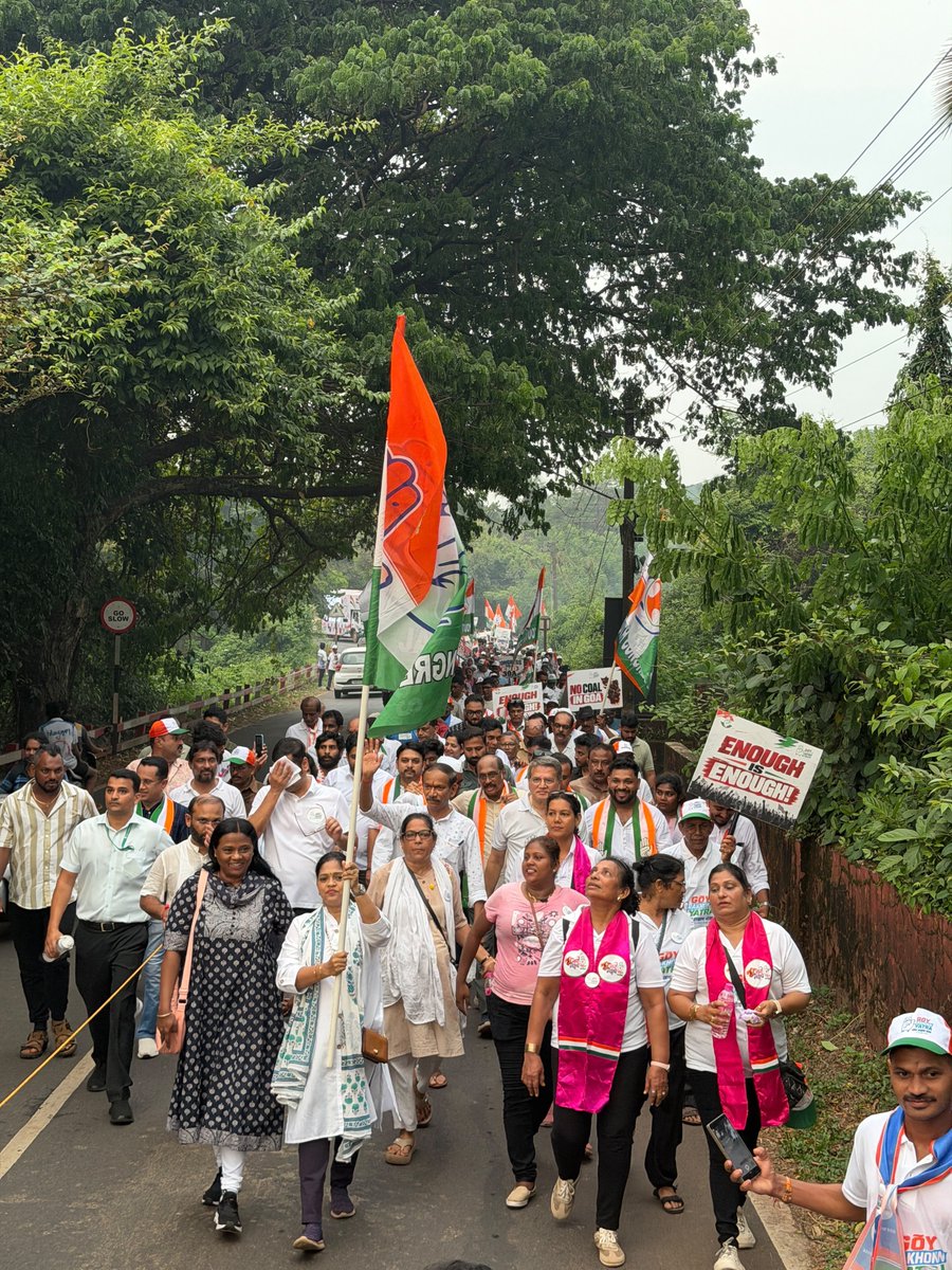 shendagerahul12's tweet photo. Day 13.

Maharashtra Congress MLA Vishwjeet kadam joined Goy Rakhonn Yatra at shiroda.

Goa is ready for Change.
@vishwajeetkadam @DrAnjaliTai https://t.co/9D343xBDvW