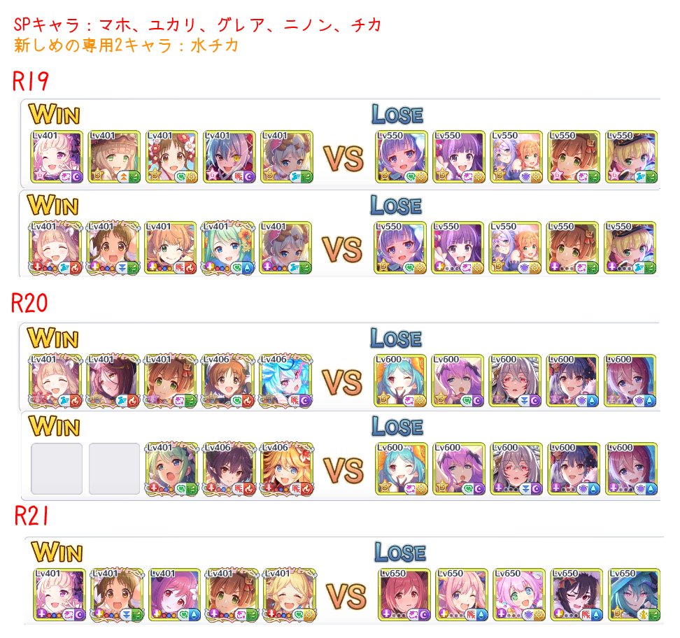 charafration's tweet photo. 情報会投稿用
#プリコネR　＃バトスタ https://t.co/5gseUlofeu