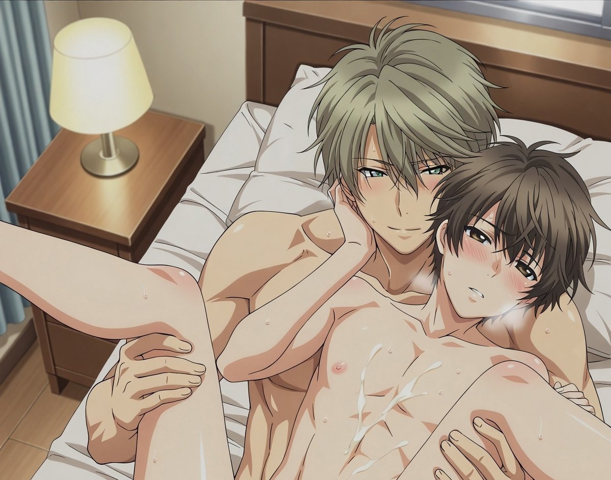 Pppppppplagion's tweet photo. #AIart

Ren was exhausted after his bedtime fun with Haru (Super Lovers)
20 pics+animations

(More censored previews in pixiv😃)

October Sets updated! Check it out in Unifans&amp;Deviantart! https://t.co/oedkcS8mL1