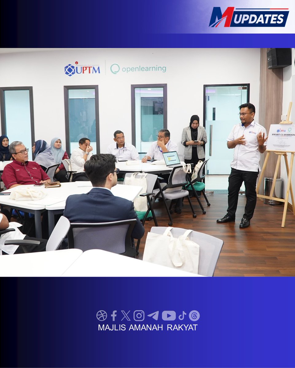 maragov's tweet photo. UPTM DAN OPENLEARNING PERKASA PEMBELAJARAN DIGITAL

KUALA LUMPUR, 5 Oktober 2026 – Pembelajaran digital terus berkembang daripada medium penyampaian ilmu kepada ekosistem yang mampu mempersiapkan pelajar dengan kemahiran dan kesiapsiagaan untuk melangkah ke alam pekerjaan.

Disempurnakan oleh YBhg. Encik Zahari Aziz, Timbalan Ketua Pengarah (Pendidikan) MARA merangkap Ahli Lembaga Pengarah KPTMSB, Majlis Pelancaran Modul Employability Advantage OpenLearning Learning Management System (LMS) dan Platform OpenLearning UPTM Academy serta Sesi Jalinan Kerjasama Strategik MARA menjadi platform memperkukuh kerjasama antara MARA, Universiti Poly-Tech Malaysia (UPTM) dan OpenLearning. Penganjuran ini turut membuka ruang penerokaan teknologi pembelajaran yang berpotensi meningkatkan pengalaman pendidikan dan kebolehpasaran pelajar dalam ekosistem pendidikan MARA.

Employability Advantage merupakan modul baharu dalam OpenLearning LMS yang direka khusus untuk meningkatkan kebolehpasaran serta kesiapsiagaan pelajar menghadapi alam pekerjaan. UPTM merupakan antara institusi pendidikan terawal yang akan mengguna pakai modul berkenaan, sekali gus memperluas peranan platform pembelajaran digital daripada menyokong proses pengajaran dan pembelajaran kepada pembangunan kesiapsiagaan kerjaya.

Kerjasama UPTM dan OpenLearning telah bermula sejak Mac 2026 menerusi penggunaan OpenLearning LMS yang menyokong proses pengajaran dan pembelajaran kira-kira 8,000 pelajar UPTM. Platform sama turut dimanfaatkan menerusi UPTM Academy untuk menawarkan dan mempromosikan kursus 𝘮𝘪𝘤𝘳𝘰-𝘤𝘳𝘦𝘥𝘦𝘯𝘵𝘪𝘢𝘭.

Melangkah ke hadapan, kerjasama ini membuka ruang kepada penerokaan penggunaan OpenLearning LMS dalam rangkaian institusi pendidikan MARA, khususnya Maktab Rendah Sains MARA (MRSM) dan sektor Pendidikan dan Latihan Teknikal dan Vokasional (TVET) MARA.

Melalui penerokaan ini, MARA terus memperkukuh ekosistem pendidikan yang bukan sahaja memanfaatkan teknologi dalam pembelajaran, malah membina generasi berkemahiran, berdaya saing dan lebih bersedia mendepani perubahan dunia pekerjaan.

#WeAreGenMARA #MerakyatkanMARA #AkuKasihMalaysia #HidupBiarBerjasa #MalaysiaMadani #UnifiedEntity #60TahunMARA #MenjunjungAmanah
