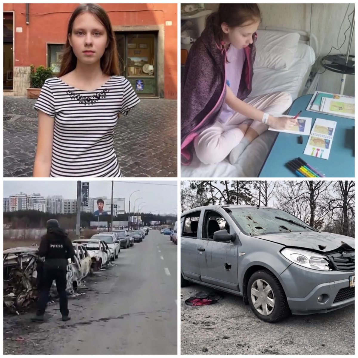 volodarskijo's tweet photo. Вона втратила маму, руку і дім. Але не втратила віру в Україну.

Софії з Бучі було всього 14, коли її життя розділилося на "до" і "після". 

Її історія облетіла весь світ. Але за одним фото - безмежний біль, втрата і неймовірна сила.

У березні 2022 року родина Софії намагалася вирватися з окупованого Гостомеля. 

Вони приїхали туди з Донецька, тікаючи від війни ще у 2014-му. Здавалося, що тут буде безпечно. Але війна наздогнала їх знову.

Вони виїжджали з котиком Алексом, із документами, з надією. На машині були білі стрічки - знак, що це цивільні. 

Тато зупинив авто, подав знак, що вони розвертаються. У відповідь пролунав постріл у спину. 

Великий калібр пройшов наскрізь. Мама Софії, Марина, загинула на м��сці. Кіт Алекс теж. Тато Валерій витягнув поранену доньку з авто.

Софія отримала важке поранення і втратила руку. Але вижила. Її врятували небайдужі лю��и, які ризикували власним життям під обстрілами. 

Після трагедії Софія разом зі старшою сестрою Аліною перебувала в Італії, де проходила лікування та реабілітацію. 

Вона вчилася заново робити звичайні речі - зав'язувати шнурки, читати книжки, тримати зошит. Згодом вона отримала сучасний протез у США.

Софія мріє стати письменницею. Ще під час реабілітації почала писати книгу - містику в українському селі, з мавками, таємницями і моторошними історіями. 

Вона надихалася Стівеном Кінгом і мріяла, що одного дня її книгу прочитають в Україні, а можливо, і в світі.

Вона сумує за домом. За Гостомелем, який встигла назвати своїм. За дитинством, яке забрала війна. 

Але вона не втратила головного - віри в Україну. Софія каже: перемога буде. Можливо, не завтра. Але буде.

Історія цієї дівчинки - це нагадування всім нам. Про те, що навіть після найстрашнішого можна знайти сили жити. 

Про те, що добро перемагає. Про те, що Україна - це люди. І поки такі діти, як Софія, вірять у майбутнє, у нас є майбутнє.