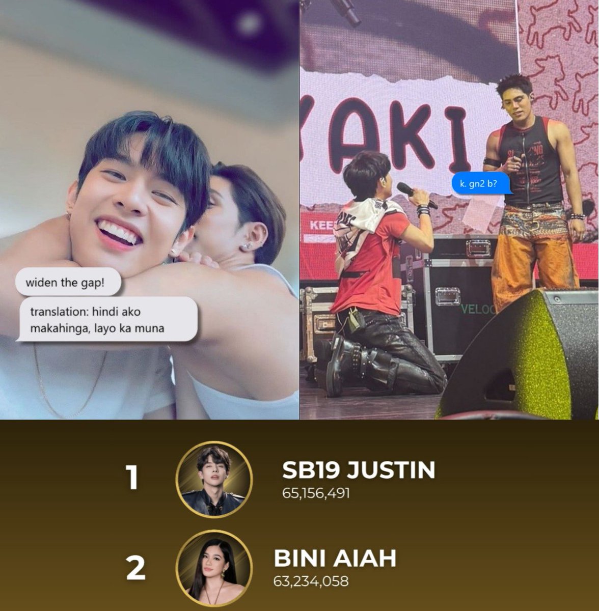 estellerine's tweet photo. 💚 PPop Music Awards - Fan's Choice: Visual of the Year as of Oct 5 3:30PM

🎉 Justin is currently rank 1!

Widen the gap po tayo mga Mais,  kasing wide ng gap ng...🙃🙃🙃

🗓 Voting Deadline: Oct 15 5:00 PM  

Vote for Justin: https://t.co/aY5VVAA7jc 
🌎App/Website: https://t.co/RHYbbwjQcG 
📢 Follow @NotJuanCastPH for more updates!  

 #SB19_JUSTIN