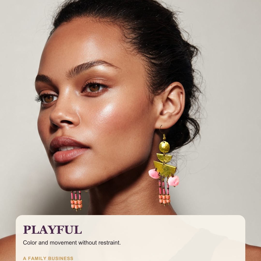 imadmeghazi1's tweet photo. One family, a world of expression. These Thai artisans transform shared tradition into earrings that range from delicate to sculptural, playful to botanical—each piece alive with color, texture, movement and form. https://t.co/dFw8aj5mDf