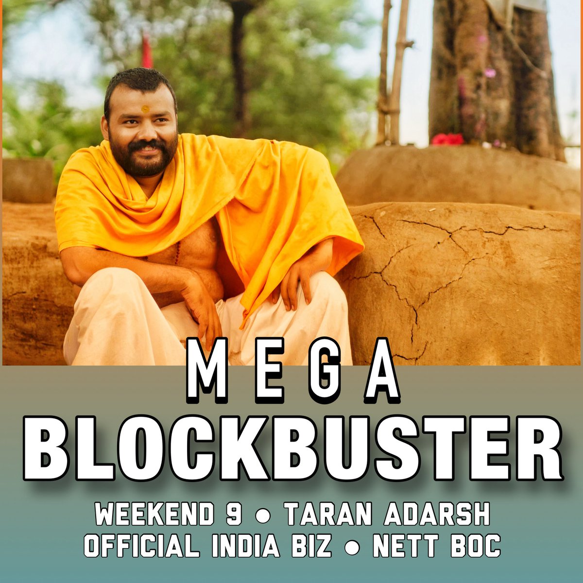taran_adarsh's tweet photo. #HanumanAnsh holds its ground, maintaining a solid grip in Weekend 9, despite the #Drishyam3 wave creating havoc across the country.

⭐ #HanumanAnsh [Week 9] Fri 2.40 cr [#GandhiJayanti], Sat 2 cr, Sun 2.80 cr. Total: ₹ 306.73 cr.
Official Nett BOC | #India biz | #Boxoffice

⭐️ #HanumanAnsh biz at a glance…
⭐️ Week 1: ₹ 90 lacs
⭐️ Week 2: ₹ 46 lacs
⭐ Week 3: ₹ 10 cr
⭐ Week 4: ₹ 58.50 cr
⭐ Week 5: ₹ 83.30 cr
⭐ Week 6: ₹ 76.07 cr
⭐ Week 7: ₹ 43 cr
⭐ Week 8: ₹ 27.30 cr
⭐ Weekend 9: ₹ 7.20 cr
⭐️ Total: ₹ 306.73 cr
Official Nett BOC | #India biz | #Boxoffice