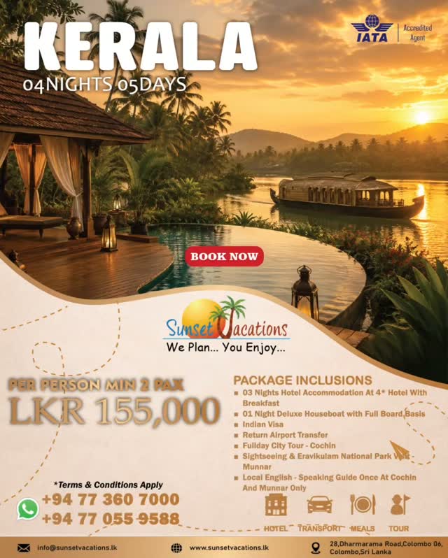 SERKAN0010's tweet photo. Explore Kerala: 3 nights in a 4-star hotel with breakfast, 1 night on a deluxe houseboat with full board, Cochin city tour, Munnar sightseeing and Eravikulam National Park. Indian visa and transfers included. Airfare excluded. Terms apply. https://t.co/WgdbCYqzrs