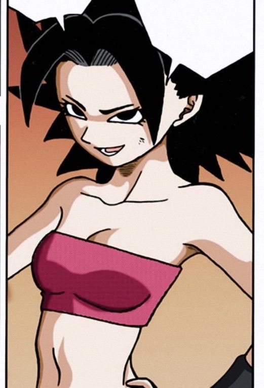 PseudoCel's tweet photo. was looking at how long toyo draws caulifla's torso in the manga and thought, that's alot of room to give her some proportional torpedo titties  that still fit her frame. https://t.co/HU0DTJ2ixU