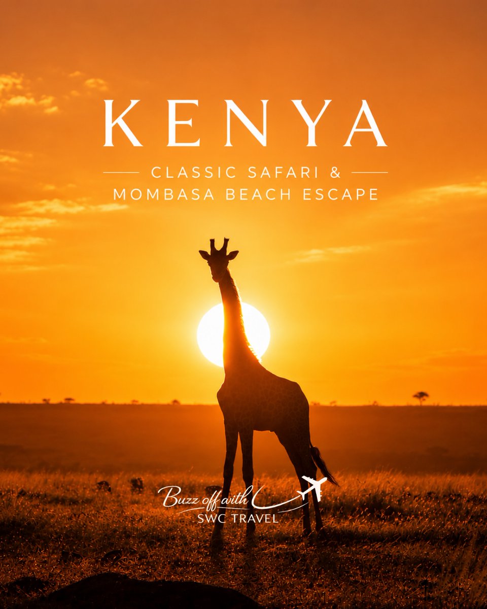 telmajr's tweet photo. Kenya Classic Safari &amp; Mombasa Beach Escape

14 nights of wildlife, culture and all-inclusive beach relaxation. Explore Nairobi, Masai Mara, Lake Elmenteita and Amboseli before 7 nights in Mombasa. Departures 4-5 June 2027 from £4, 189pp. https://t.co/zLyKNQSWTn