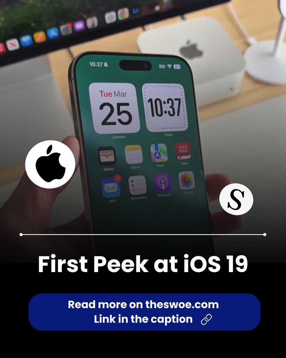 barbyctn's tweet photo. iOS 19 is sparking buzz ahead of WWDC 2025. A new mockup with circular icons and a glassy design has everyone talking. https://t.co/CCbgUc5Y9y